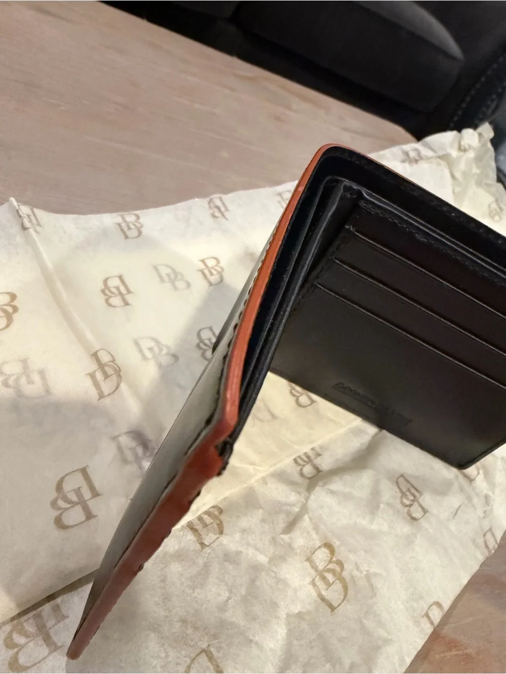 Dooney & Bourke Men’s Black Smooth Leather Bi-Fold Wallet - NEW with Tags